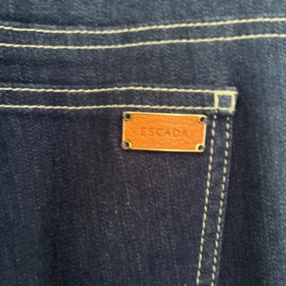 NWT Escada wide legs Pants Denim Sz 40 eu ( sz 10 US) - Picture 3 of 8